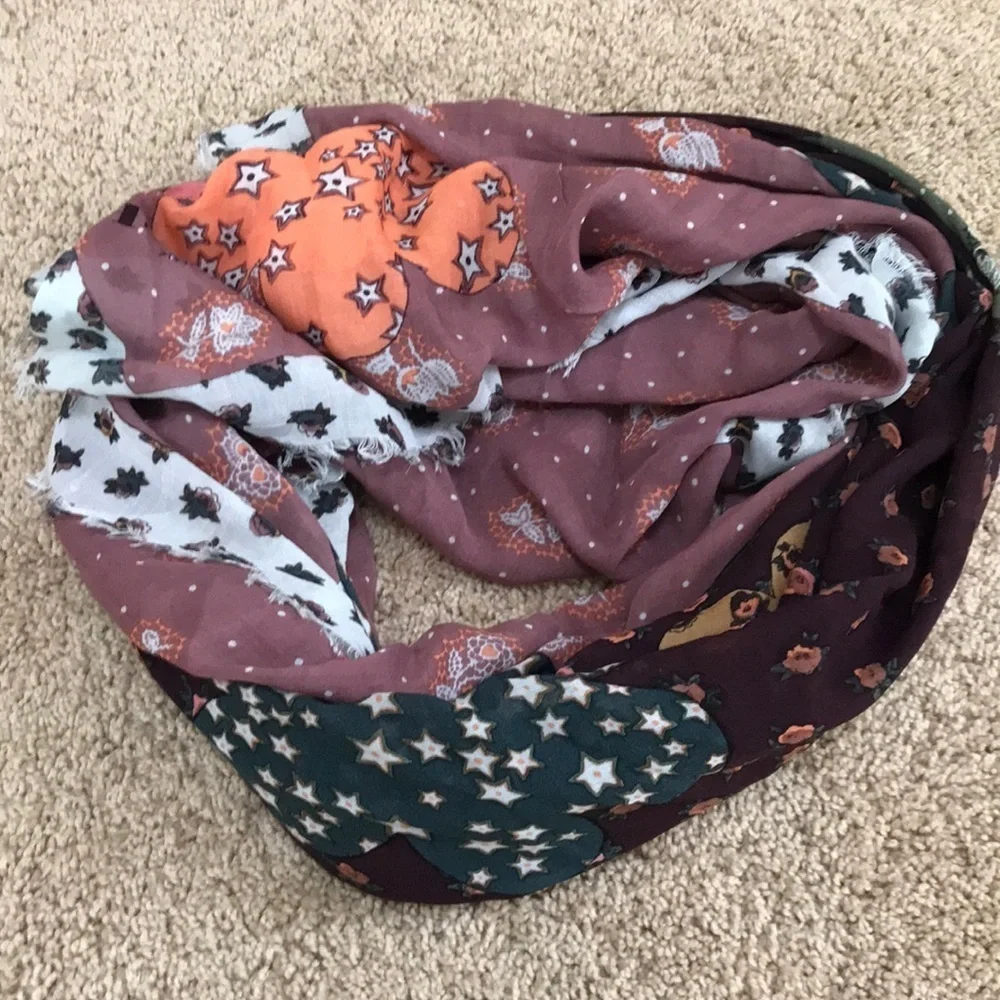 NWT! COACH dusty rose desert flower printed scarf